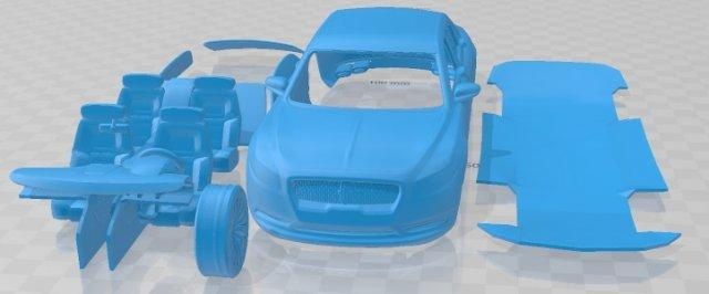Lincoln continental 2017 imprimível carro automotivo fenda escalextrico Tamiya rc miniz passatempo micro 3d print model - Mito3D