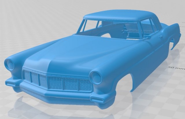 Lincoln kıta işaret ii 1956 yazdırılabilir vücut araba yuva ölçülü Tamiya rc miniz hobi mikro 3D print model - Mito3D