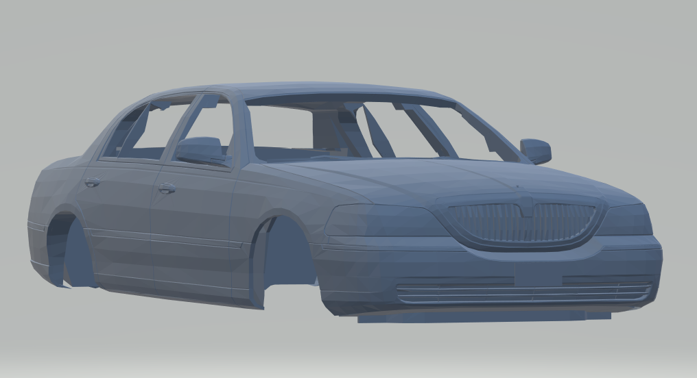 lincoln town car 2010 3d print model in vehicle 3dexport hotwheels diecast scx slot slotcar race stl printable sport supercars sedan american 3D print model - Mito3D