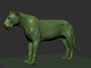 lion 3d model in 3dexport 3d print model - Mito3D