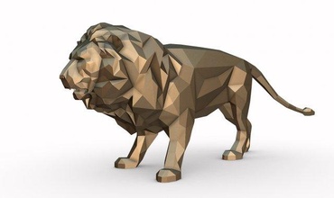 aslan 3d yazdır model in hayvanlar 3dexport sanat hediye düşük poli 3dprint hayvan dekor iç minyatürler heykel oyuncak memeli leon kedi yavru leo dişi kaplan 3d print model - Mito3D