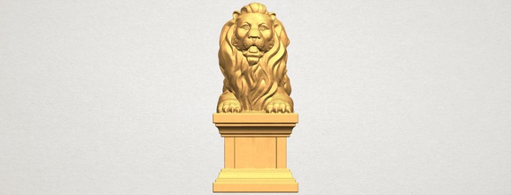 lion 04 voiture président d'arbre en arbre table canapé caractère jeu l'extérieur de l'homme l'intérieur personnes jeune fille maison les miniatures figurines la sculpture animal zodiaque horoscope chien 3d print model - Mito3D