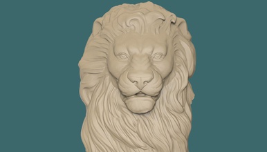 aslan 3d stl model cnc yazdır in hayvanlar 3dexport lionstl stlmodel bas kabartma kabartması aslanbas heykeli hayvan vahşi afrika aslanı sanat heykel 3d print model - Mito3D