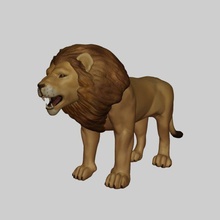 aslan Bedava dişi Leo panthera hayvan kedi Herkül yırtıcı 3d print model - Mito3D