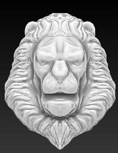 lion tête porte heurtoir 3d impression modèle in souvenirs 3dexport chat tigre animal buste imprimable 3d print model - Mito3D