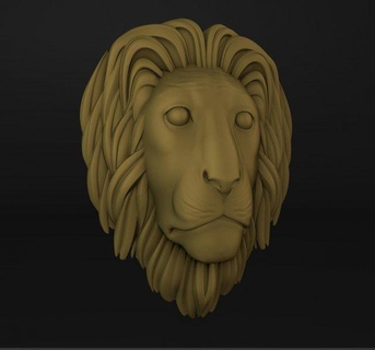 lion head printable animals nature animal medal coin decoration sculpt sculpture cat bust medallion roar statue ring pendant necklace jewelry beast 3d print model - Mito3D