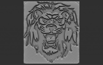 lion head relief reliefs reliefmodel lionhead animal 3dtable 3dtableau 3dprint 3dprinted 3dprinter 3dprinting 3d print model - Mito3D