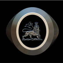 leone di giuda anello rasta l'etiopia argento 3d print model - Mito3D