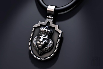 lion king pendant jewelry jewel jewellery stl obj 3dm cnc wax printable style fashion print animals crown brutal 3d print model - Mito3D