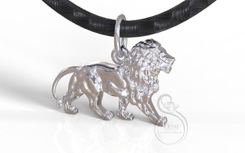 Lion pendentif Leo zodiaque zodiak horoscope 3d print model - Mito3D