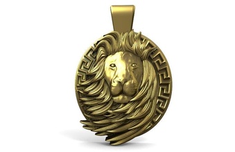 aslan kolye 6 takı mücevher kedi hayvan doğa 3d print model - Mito3D