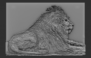 lion soulagement 3d impression modèle in 3dexport reliefs relief animal 3dtable 3dtableau 3dprinter 3dprinted 3dprinting 3d print model - Mito3D