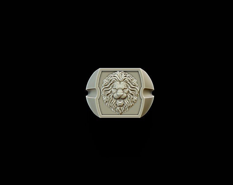 lion bague 3d impression modèle in pendentifs 3dexport puma afrique sauvage tigre prédateur roi panthère pantera pantere bijoux argent bengale raser lionne chat animal panthera fourrure 3D print model - Mito3D