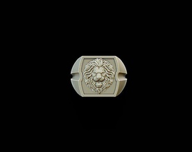 lion ring 3d print model in pendants 3dexport puma africa wild tiger predator king panthere pantera pantere jewelry silver bengal shave lioness cat animal panthera fur 3d print model - Mito3D