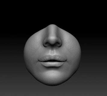 lèvre bouche stl 3d impression lèvres 3d print model - Mito3D