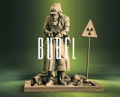 liquidante homem Chernobyl nuclear plantar desastre acidente radiação néon 3d modelo energia protective suit 3d print model - Mito3D