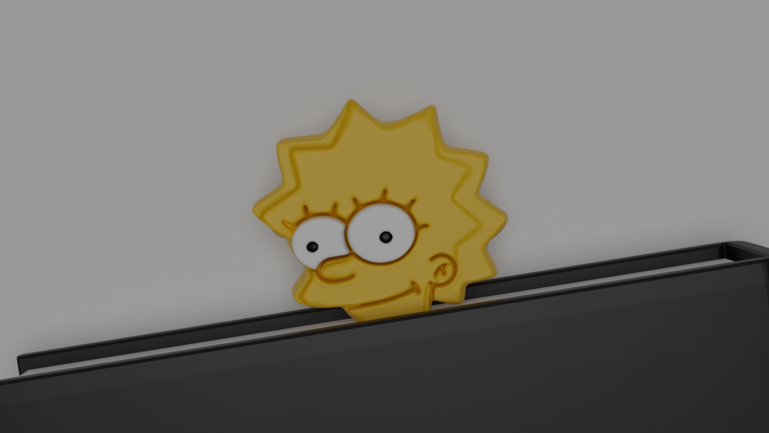 lisa simpson lesezeichen 3d drucken modell büro 3dexport druckbar buch lesen notizbuch kunst schreibtisch stock plastik spielzeug simpsons kopf karikatur ponywetter lis 3D print model - Mito3D