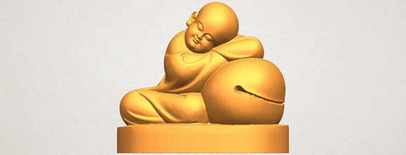 little monk 02 car chair tree table sofa character game exterior human interior people girl house figurines statue sculpture religion temple buddha avalokitesvara 3d print model - Mito3D