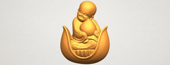 little monk 03 car chair tree table sofa character game exterior human interior people girl house figurines statue sculpture religion temple buddha avalokitesvara 3d print model - Mito3D