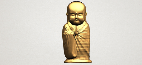 küçük keşiş iç dış tarihi mimarlık Asya Çin Hint Budist din bodhisattva sakyamuni'nin tapınak Buda dekor heykel gautama ibadet Minyatürler 3d print model - Mito3D