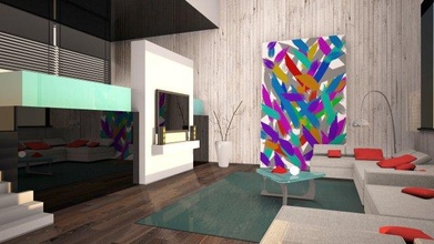 living room 3d print model - Mito3D