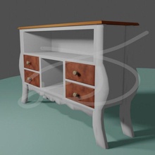 yaşayan oda mobilya lcd oturma odası sahne destek 3d print model - Mito3D