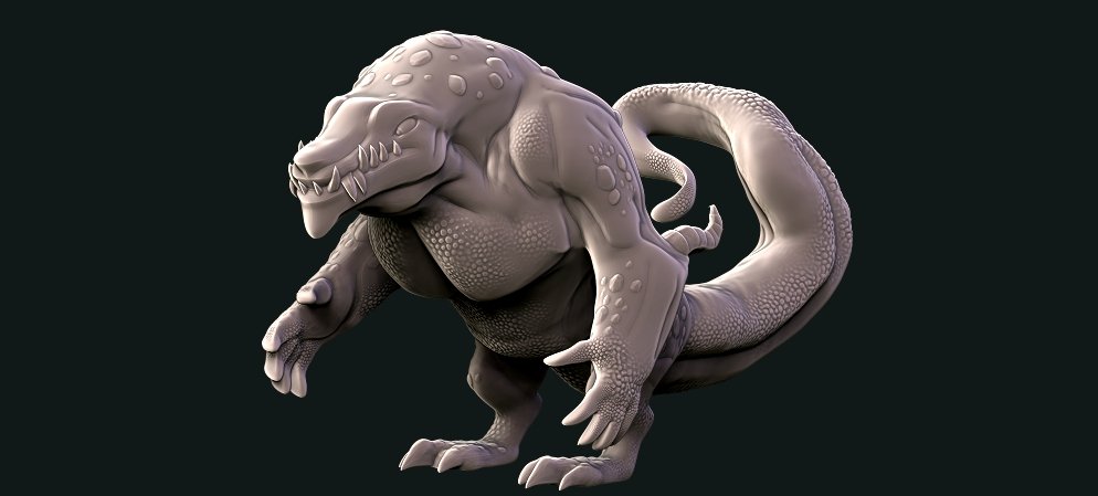 lizard 3dmodel print 3D print model - Mito3D