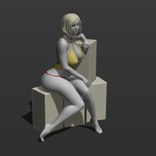 loader is tired 3d print model in woman 3dexport box boxes breast butt case character chest female figurines girl human lady miniatures people person sexy stock storage string 3d print model - Mito3D