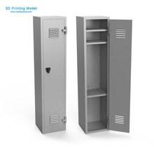 armario taller caja oxidado grunge metal acero gabinete horror colegio mueble decorativo ambiente 3d print model - Mito3D