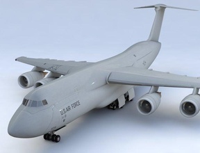 lockheed c130 hercules commerical airplane airbus plane airline jet aircraft passenger airport lufthansa jetliner civil commercial travel aeroplane game helicopter generic 3d print model - Mito3D