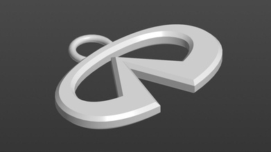 logo infiniti porte clés logotype 3d Impression 3D impression Imprimable stl 3d print model - Mito3D