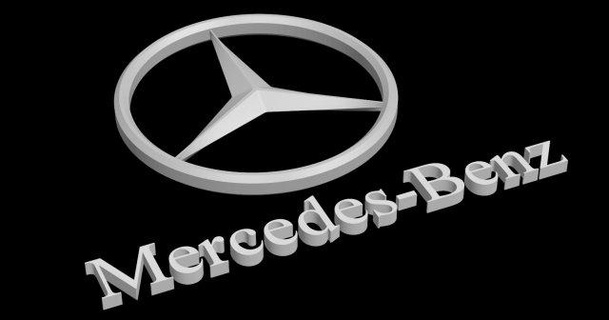logotipo mercedes sinais logotipos benz placa carro arte baixar 3dexport stl 3d 3dprint imprimível 3dmodel 3d print model - Mito3D