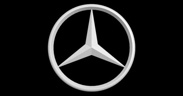 Logo Mercedes Benz Zeichen Logos Wagen Kunst download 3dexport stl 3d 3dprint druckbar 3dmodel 3d print model - Mito3D