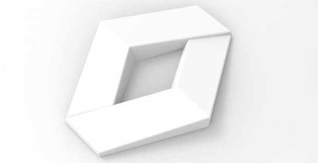 logo renault segni loghi cartello macchina arte Scarica 3dexport stl 3d 3dprint stampabile 3dmodel 3d print model - Mito3D