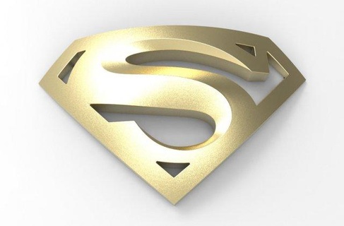 logo Superman panneaux logos Superman logo signe art Télécharger 3dexport stl 3d 3dprint imprimable 3dmodel 3d print model - Mito3D