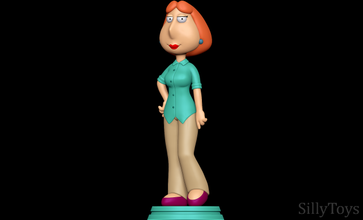 lois griffon famille gars femme femelle gingembre dessin animé impression 3d print model - Mito3D