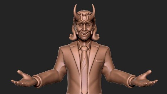 Loki vengeurs figurines Loki vengeurs mcu Hiddleston statue art sculptures miniatures figurines 3d print model - Mito3D
