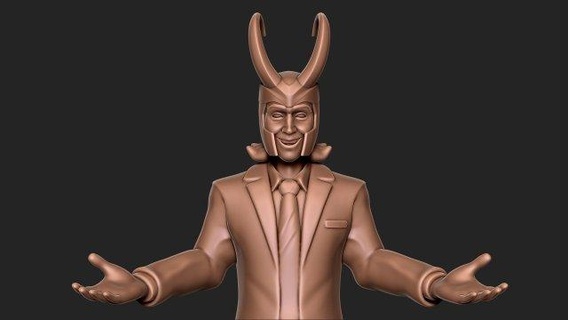 Loki vengeurs mcu Hiddleston statue figurines Loki vengeurs mcu Hiddleston statue art sculptures miniatures 3d print model - Mito3D