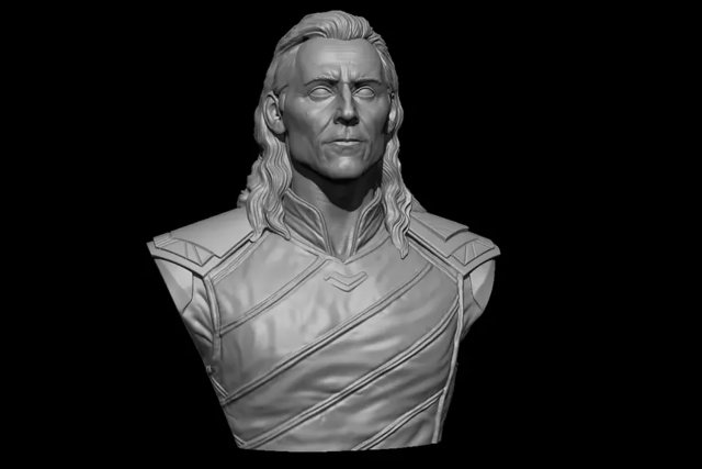 Loki büst adam Tony sert Tom Yenilmezler Thor kahraman süper Ragnarok Hiddleston Kaptan Demir Adam hayret gök gürültüsü Sanat minyatürler figürinler heykel 3D print model - Mito3D