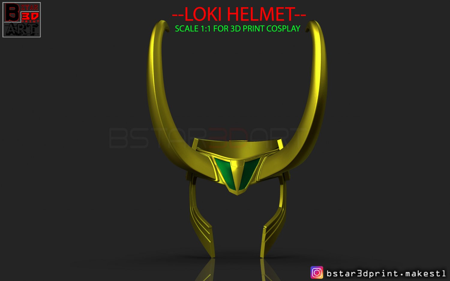 loki capacete vingador maravilha 3d impressão modelo in brinquedos 3dexport mascarar cosplay quadrinho herói super hero homem ferro capitão hulk thor acessórios brinquedo 3D print model - Mito3D