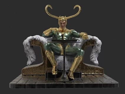 Loki jouer échecs prêt impression homme vengeurs Thor héros super Ragnarok capitaine fer merveille Asgard tonnerre art miniatures figurines statue sculptures dc bandes dessinées 3d print model - Mito3D