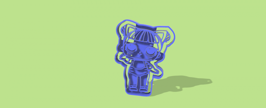 lol doll cutter 3d print model - Mito3D