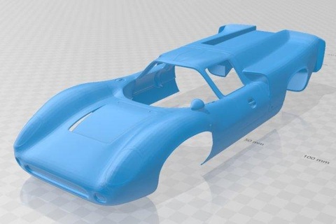 lola mkiii t70 imprimible cuerpo coche vehiculo automotor espacio scalextric Tamiya rc miniz pasatiempo micro 3d print model - Mito3D