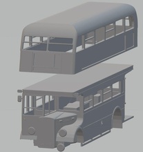 london bus de impressão corpo londres ônibus printable o britânico slot scalextric tamiya rc rádio controle transporte idade vintage retro 3d print model - Mito3D