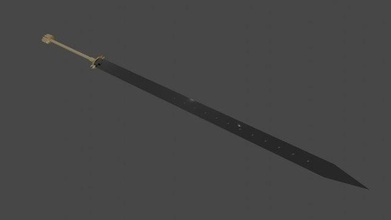 espada larga 3d impresión modelo in 3dexport 3d print model - Mito3D