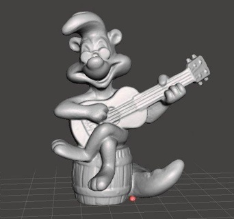 looney tunes rock band pepe le pew promotional figure 90s pvc animals skunk bugsbunny cat gashapon action animal fantasy toy art figurine disney country blues cartoons creature kids elvis metal music guitar 3d print model - Mito3D