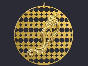 lord ganesh pendant 3d print model in pendants 3dexport lordganesh gold 3d print model - Mito3D