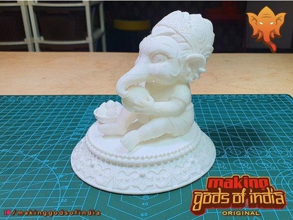 Herr Ganesha Skulptur Ganesh chaturthi Lehm 3d Papier gequillt Tanzen Wandgemälde Malerei Kunst Statue Herstellung 3dprinting 3dprintmodel 3d print model - Mito3D