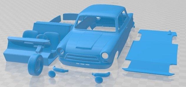 lotus cortina 1963 printable car separate parts automotive slot scalextric tamiya rc miniz hobby micro 3d print model - Mito3D