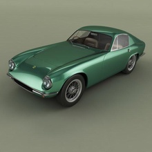 lotus élite retour rapide voiture 3d modèle sport classique antique véhicule 1957 1964 3d print model - Mito3D